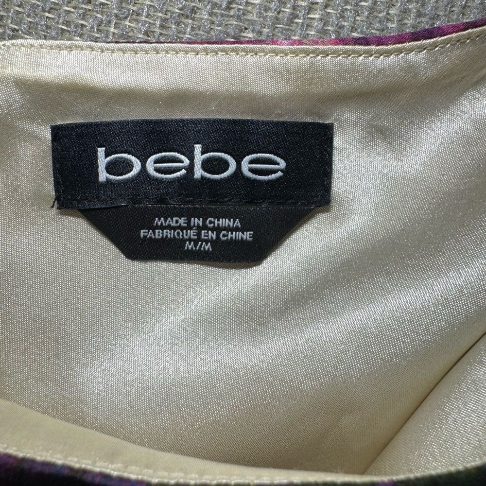 Bebe size medium tie dye One-Shoulder Multicolor snake skin print mini dress - Picture 3 of 8